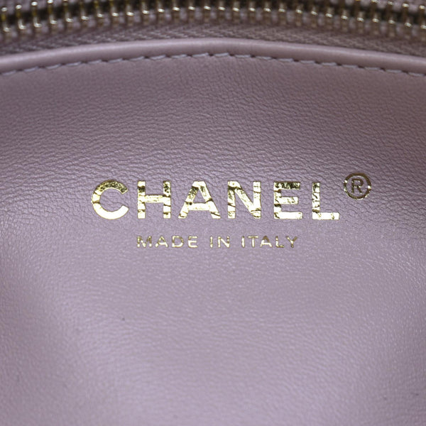 CHANEL Mini Flap Quilted Leather Shoulder Bag Light Pink