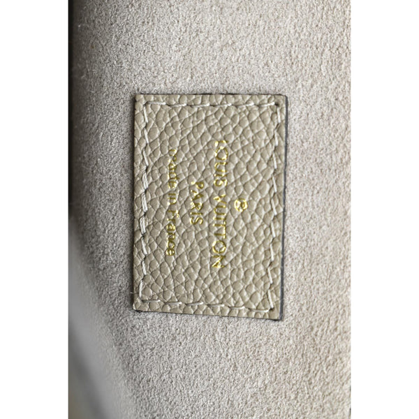 LOUIS VUITTON Vavin MM Monogram Empreinte Leather Shoulder Bag Taupe