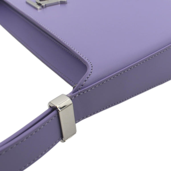 Burberry Medium TB Leather Shoulder Bag Soft Violet - Top Left