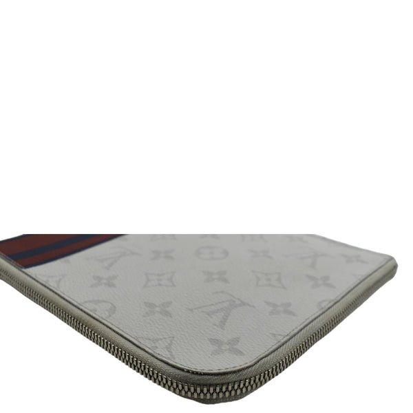 Louis Vuitton Pochette Jour Leather Pouch Clutch Bag - Top Left