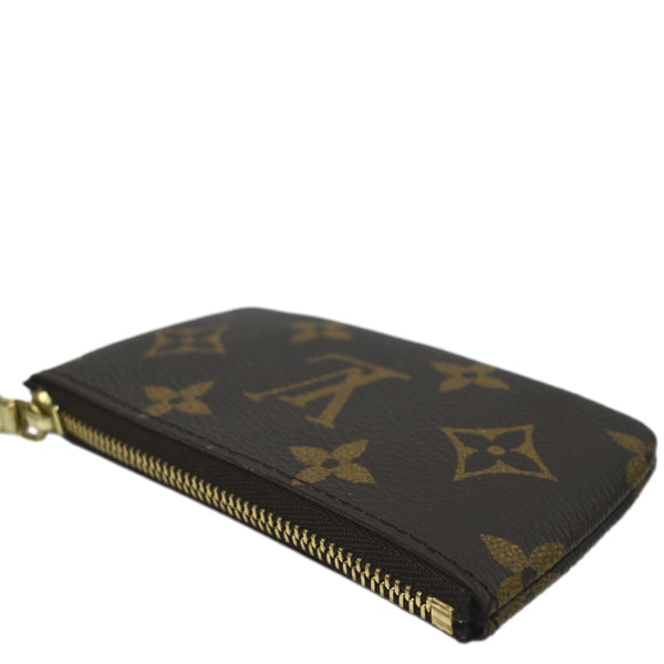 LOUIS VUITTON Key Coin Pouch Monogram Canvas Brown