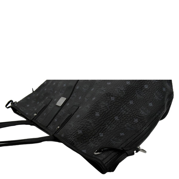 MCM Large Liz Visetos Reversible Shopper Tote Bag Black