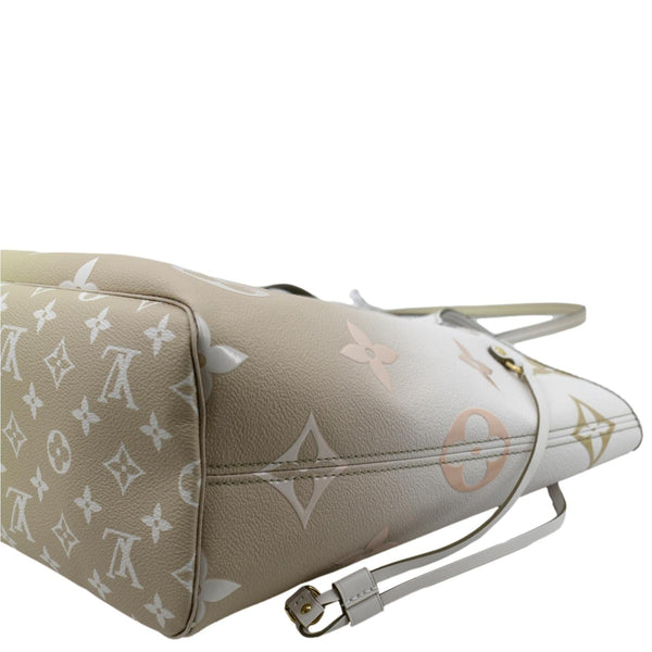 Louis Vuitton Neverfull MM Monogram Coated Tote Bag - Bottom Right