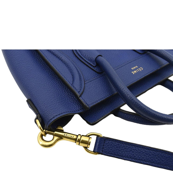 Celine Nano Luggage Smooth Leather Tote Crossbody Bag - Top Right