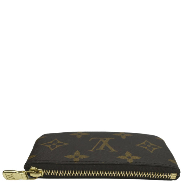 LOUIS VUITTON Key Coin Pouch Monogram Canvas Brown