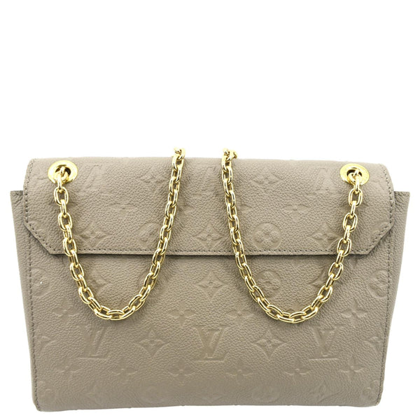 LOUIS VUITTON Vavin MM Monogram Empreinte Leather Shoulder Bag Taupe
