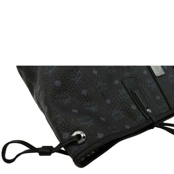 MCM Large Liz Visetos Reversible Shopper Tote Bag Black