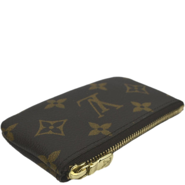 LOUIS VUITTON Key Coin Pouch Monogram Canvas Brown