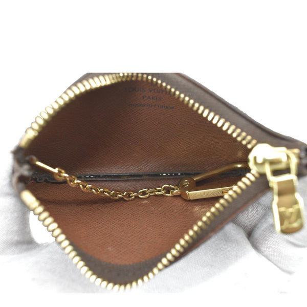 LOUIS VUITTON Key Coin Pouch Monogram Canvas Brown