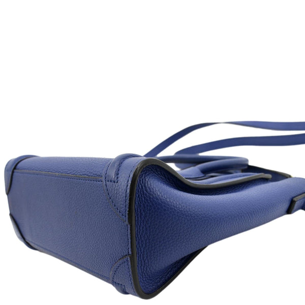 Celine Nano Luggage Smooth Leather Tote Crossbody Bag - Bottom Right