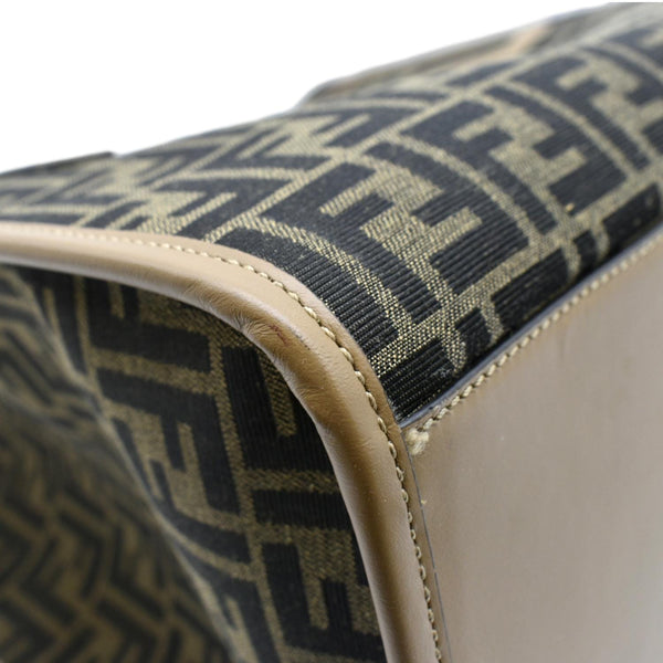 FENDI Sunshine Monogram Canvas Tote Bag Brown