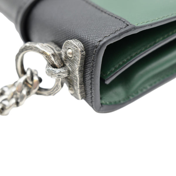 Prada Cahier Swarovski Crystals Leather Shoulder Bag - Top Left