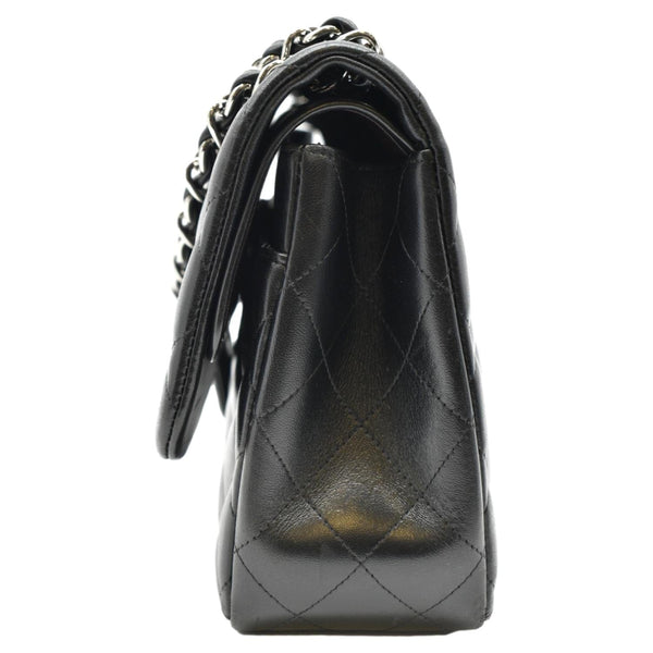 CHANEL Jumbo Double Flap Calfskin Leather Shoulder Bag Black