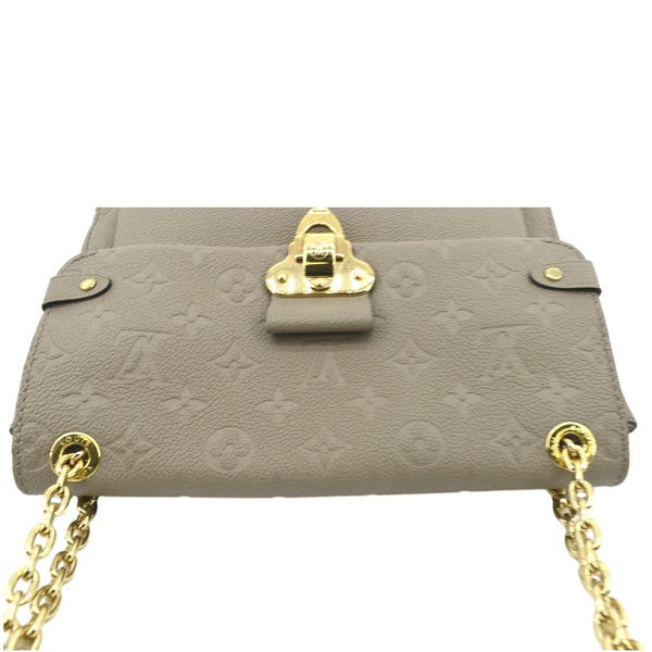 LOUIS VUITTON Vavin MM Monogram Empreinte Leather Shoulder Bag Taupe