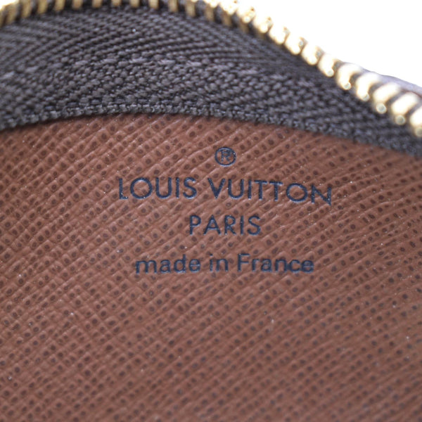 LOUIS VUITTON Key Coin Pouch Monogram Canvas Brown