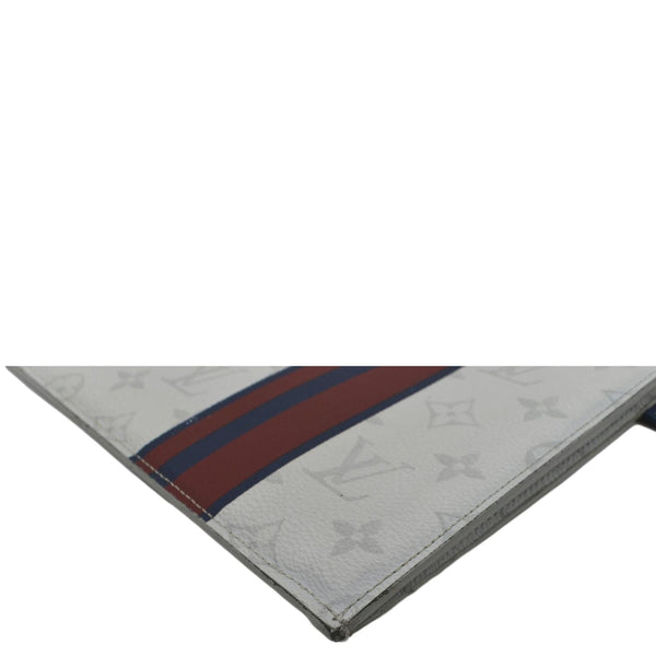 Louis Vuitton Pochette Jour Leather Pouch Clutch Bag - Bottom Left