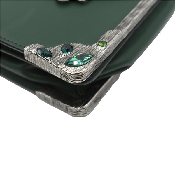 Prada Cahier Swarovski Crystals Leather Shoulder Bag - Bottom Left