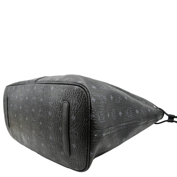 MCM Large Liz Visetos Reversible Shopper Tote Bag Black