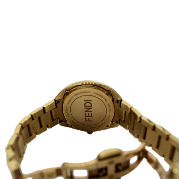 FENDI Momento Swiss Quartz Stainless Steel Date Watch White Dial 34mm