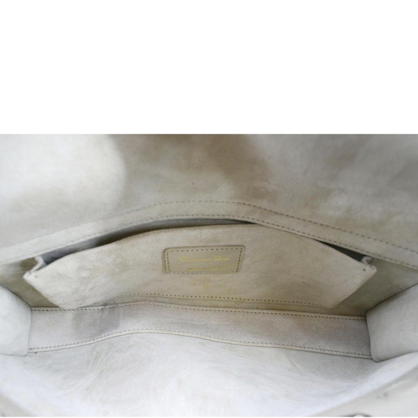 CHRISTIAN DIOR Lady D-Joy Medium Cannage Lambskin Chain Shoulder Bag Sand