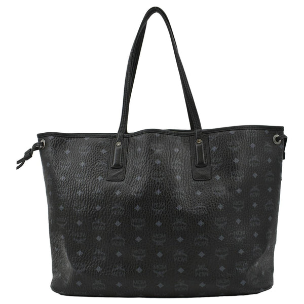 MCM Large Liz Visetos Reversible Shopper Tote Bag Black