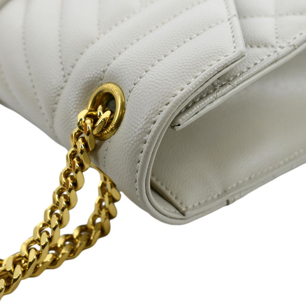 Yves Saint Laurent Envelope Leather Crossbody Bag - Top Left