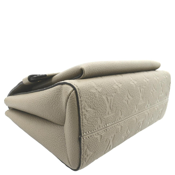 LOUIS VUITTON Vavin MM Monogram Empreinte Leather Shoulder Bag Taupe
