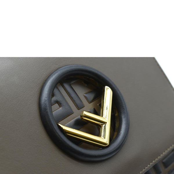 Fendi Kan I F Zucca Leather Shoulder Bag Brown - Monogram