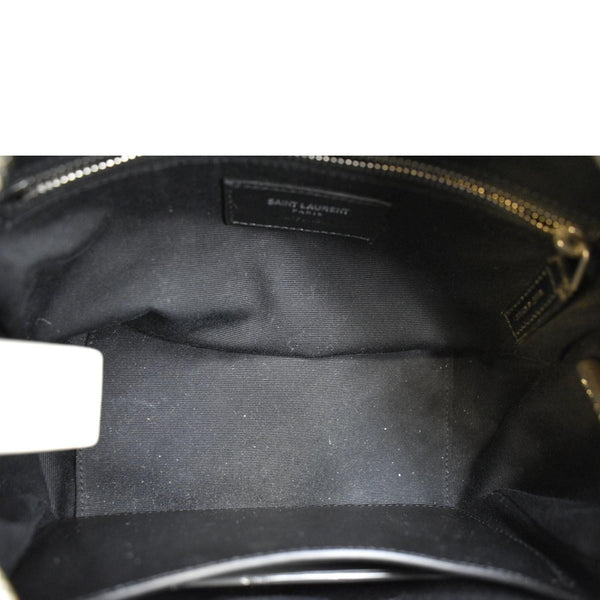 YVES SAINT LAURENT Loulou Y Small Calfskin Leather Crossbody Bag White