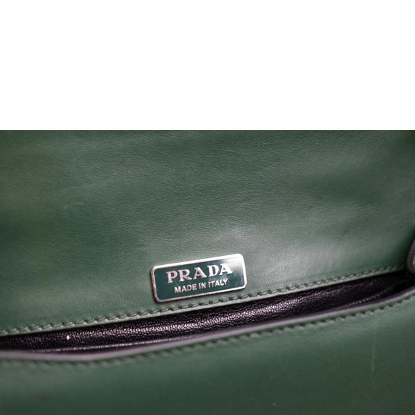 Prada Cahier Swarovski Crystals Leather Shoulder Bag - Made In Italy