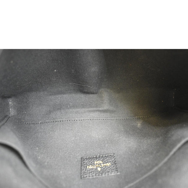 LOUIS VUITTON Felicie Monogram Empreinte Chain Pochette Crossbody Bag Black