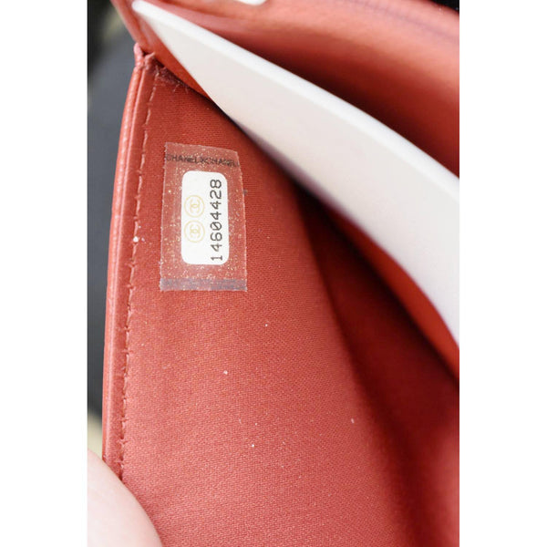 CHANEL Camellia Wallet On Chain Leather Woc Crossbody Bag Red