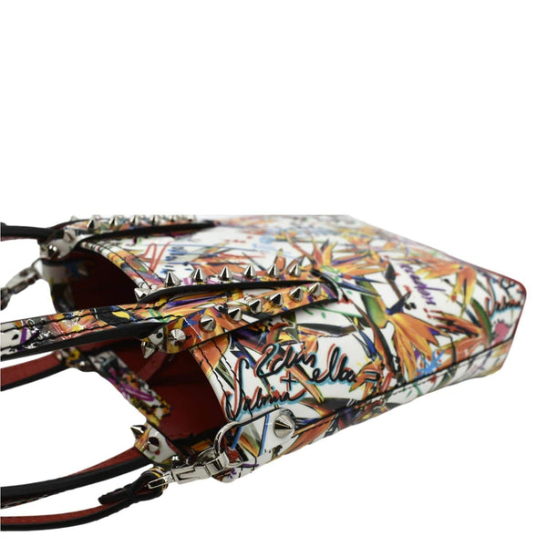 CHRISTIAN LOUBOUTIN Paradise Leather Tote Crossbody Bag Multicolor