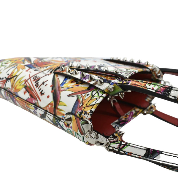 CHRISTIAN LOUBOUTIN Paradise Leather Tote Crossbody Bag Multicolor