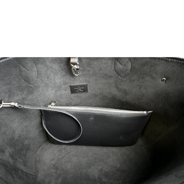 LOUIS VUITTON Neverfull Epi Leather Tote Shoulder Bag Black