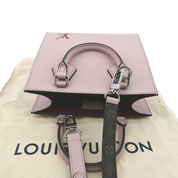 LOUIS VUITTON Sac Plat BB Epi Leather Crossbody Bag Rose Ballerine