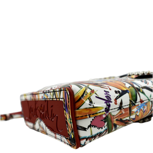 CHRISTIAN LOUBOUTIN Paradise Leather Tote Crossbody Bag Multicolor