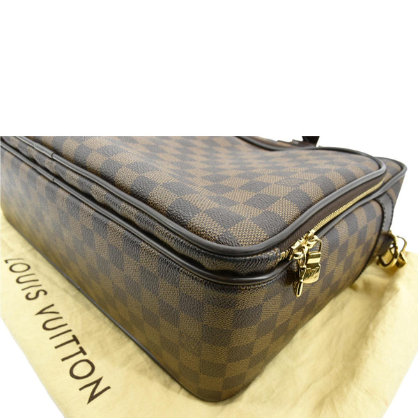 LOUIS VUITTON Icare Damier Ebene Briefcase Bag Brown