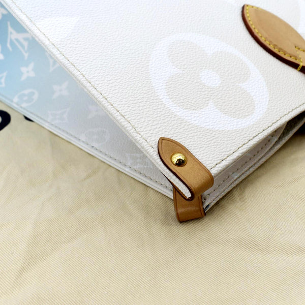 LOUIS VUITTON Pool Onthego GM Monogram Tote Shoulder Bag Blue