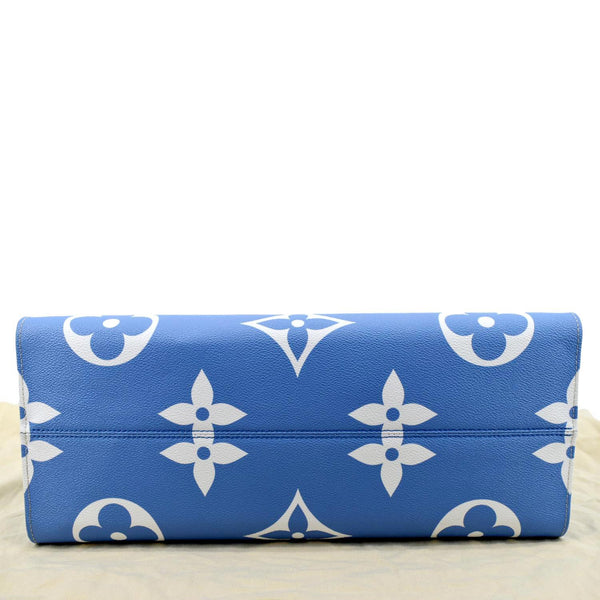 LOUIS VUITTON Pool Onthego GM Monogram Tote Shoulder Bag Blue