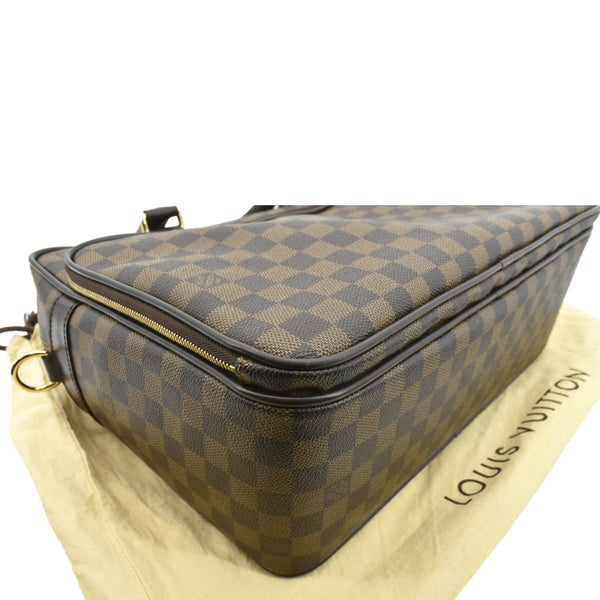 LOUIS VUITTON Icare Damier Ebene Briefcase Bag Brown