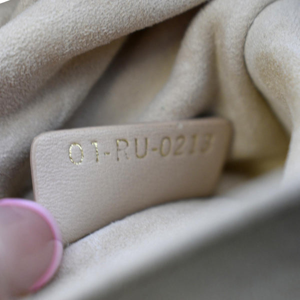 CHRISTIAN DIOR Ammi Macrocannage Lambskin Shoulder Bag Sand Rose