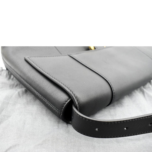 BALENCIAGA Treize Leather Shoulder Bag Black