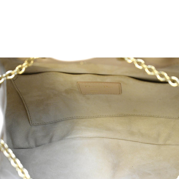 CHRISTIAN DIOR Ammi Macrocannage Lambskin Shoulder Bag Sand Rose