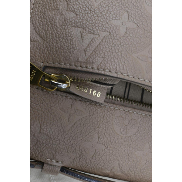 LOUIS VUITTON Metis Pochette Empreinte Leather Crossbody Bag Beige