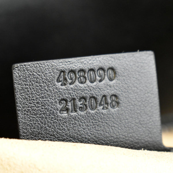 GUCCI GG Marmont Large Matelasse Leather Shoulder Bag Black 498090