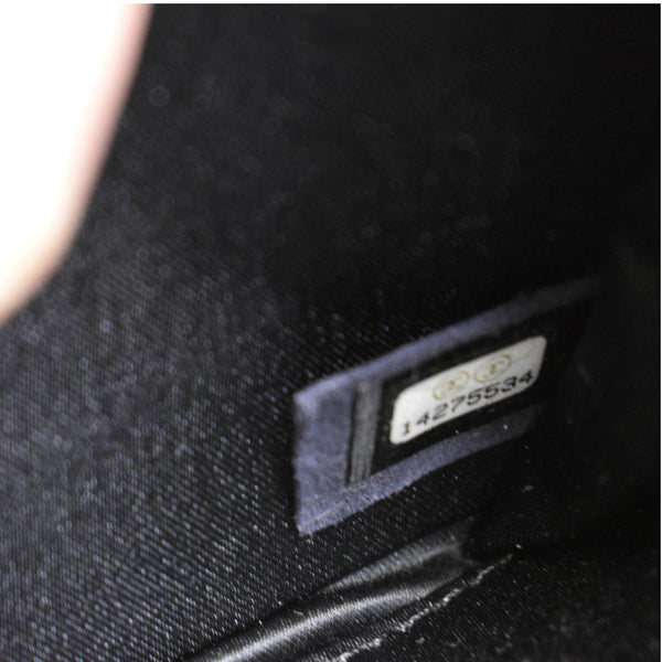 CHANEL Long Flap Quilted Patent Leather Chain Shoulder Bag Black