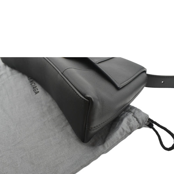 BALENCIAGA Treize Leather Shoulder Bag Black