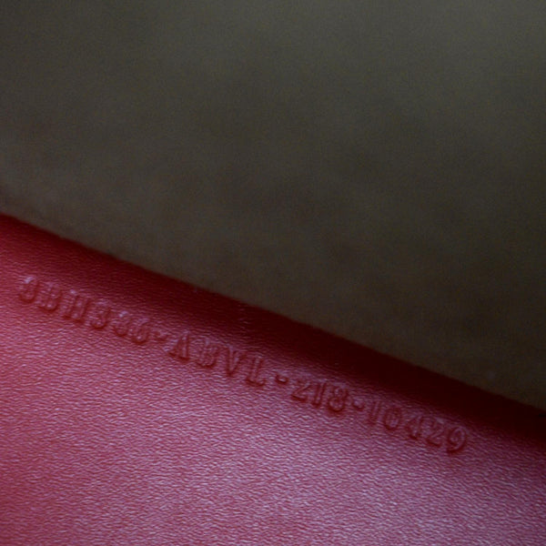 FENDI Sunshine Plexiglass Leather Shoulder Tote Bag Red