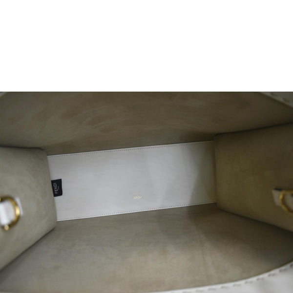 Fendi Sunshine Plexiglass Leather Shoulder Tote Bag - Inside